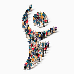 dancing man symbol people