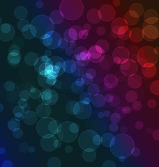 Colorful abstract bokeh background. Vector Illustration. EPS 10.