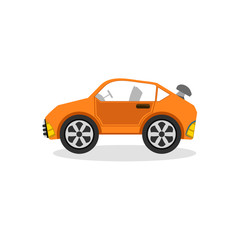 Car in flat style. Vehicle icon. Vector illustration.
