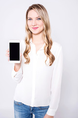 Naklejka premium New smartphone is out for sale