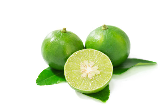 lime isolated on the white background