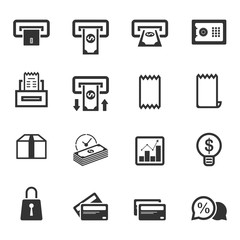 Money icon set,Vector EPS10.