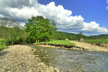 Potok Zawoja koło Wołowca © Jurek Adamski