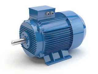 Deurstickers Blue electric motor © Studio Harmony