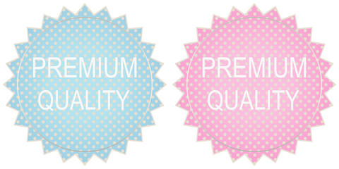 vector premium quality label
