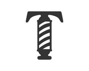 Initial T Barbershop Pole