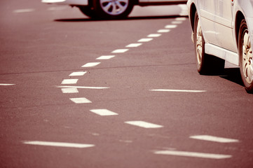 Curvey lanes in city