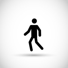 Man walk icon vector