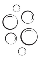 Bubble icon isolated on white background