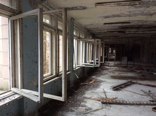 The Abandoned City of Pripyat near Chernobyl 