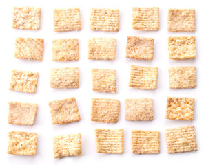 square biscuits. The square is made from sweet cookies.