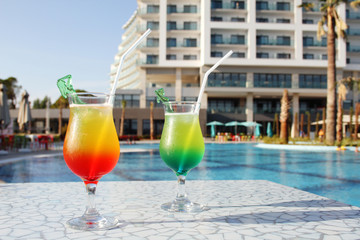 Cocktail Drinks Poolside