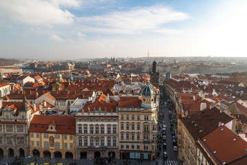 Naklejka na ściany i meble Historical Prague Architecture