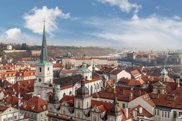 Fototapeta premium Prague Cityscape with Towers
