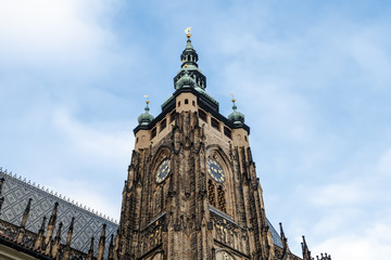 Fototapeta na wymiar St Vitus Cathedral Tower
