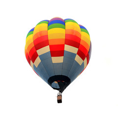 Obraz premium Hot air balloon isolated white background