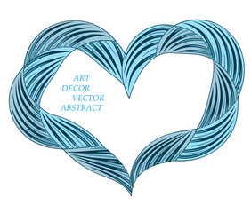 frame of heart vector card for congratulations