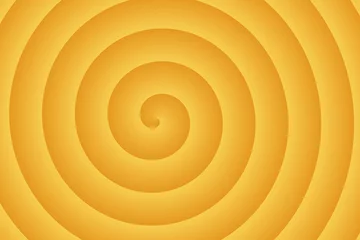 Küchenrückwand glas motiv background of a yellow spiral in the center © federherz