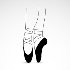 Ballet vector icon. © ArtbyInez