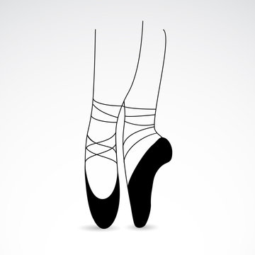 Ballet vector icon.