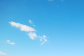 blue sky in the springtime