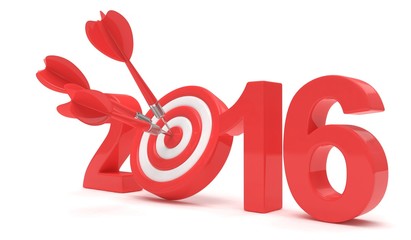 2016 target 3d render illustration