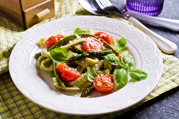 Homemade traditional pasta