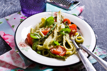 Homemade traditional pasta