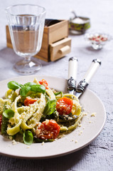 Homemade traditional pasta