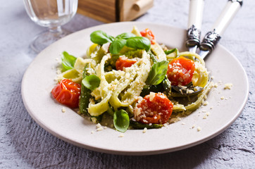 Homemade traditional pasta