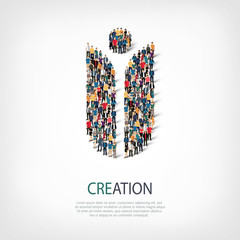 Obraz premium creation people symbol