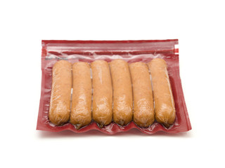 Sealed Package of Hotdogs