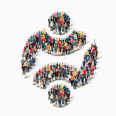 abstract business symbol people