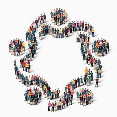 abstract business symbol people