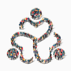 abstract business symbol people