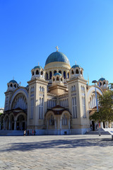 Fototapeta na wymiar St. Andrew's Cathedral in Patra, Greece, Europe
