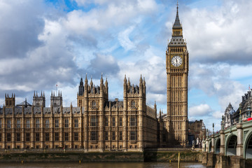 Fototapeta na wymiar Londres, London, Parlement, Westminster, Big Ben