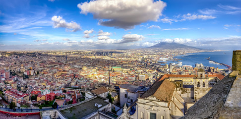 Naples City panorama