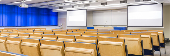 Lecture hall on modern university