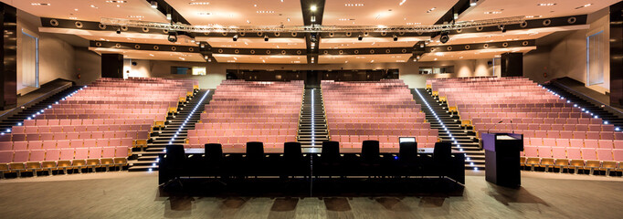 Enormous auditorium on modern university