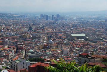 Fototapeta premium Napoli vista aerea, Italia 