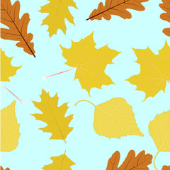 Autumn leaves. Seamless texture. Texture for background image on websites, e-mails.