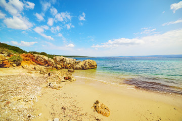 golden shore in Sardinia