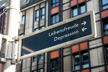 Obraz premium Schild 61 - Lebensfreude