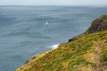 Fototapeta na wymiar Cap Frehel (Brittany, France): the coast