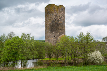 Moated castle, Wasserburg Baldenau, Germany