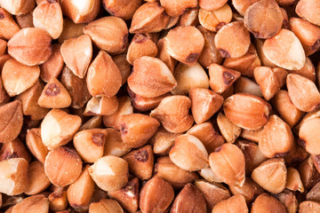 Buckwheat texture high-quality photograph of premium buckwheat groats