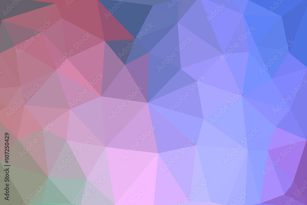 Wall mural colorful polygon pattern for background or web banner design.