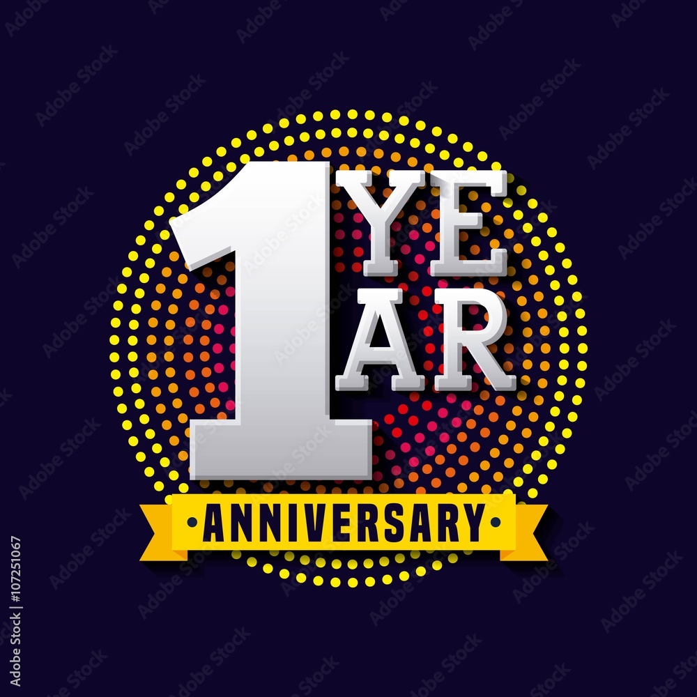 Canvas Prints happy anniversary design