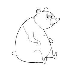 Easy Coloring Animals for Kids: Panda